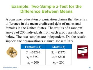 hypothesis testing_two_samples z and t test.ppt