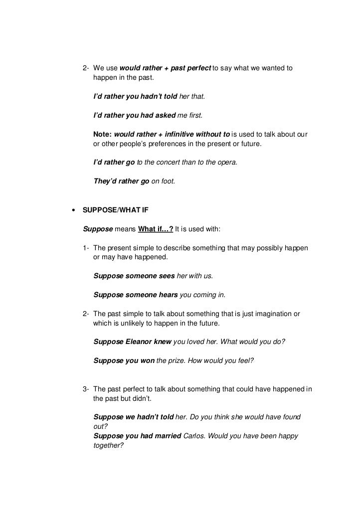 Hypothetical Meaning Hypothetical Meaning