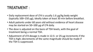 hypothyroidism for MBBS first year students | PPTX