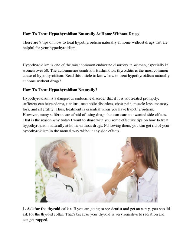 How To Treat Hypothyroidism Naturally At Home How To Treat Hypothyroidism Naturally At Home