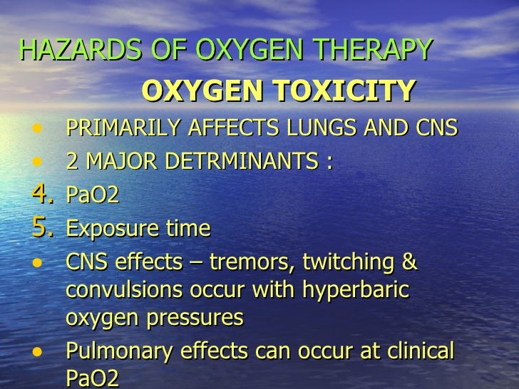 Hypoxia and oxygen therapy 3