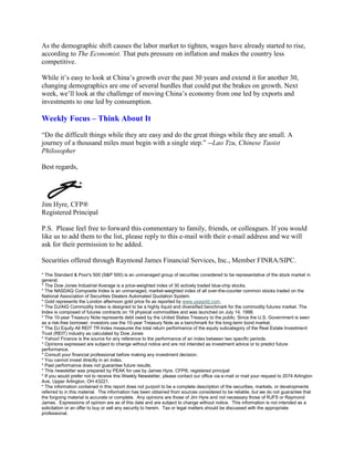 Hyre Weekly Commentary