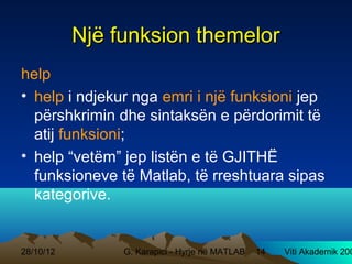 Hyrje ne matlab | PPT