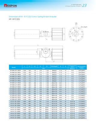 Hy series pneumatic actuator | PDF