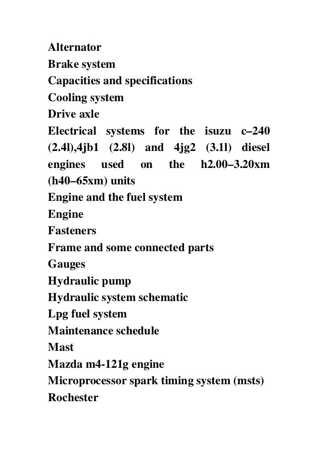 Hyster H2 50xl Manual