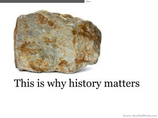 Ideas




This is why history matters

                       Source: HowStuffWorks.com
 