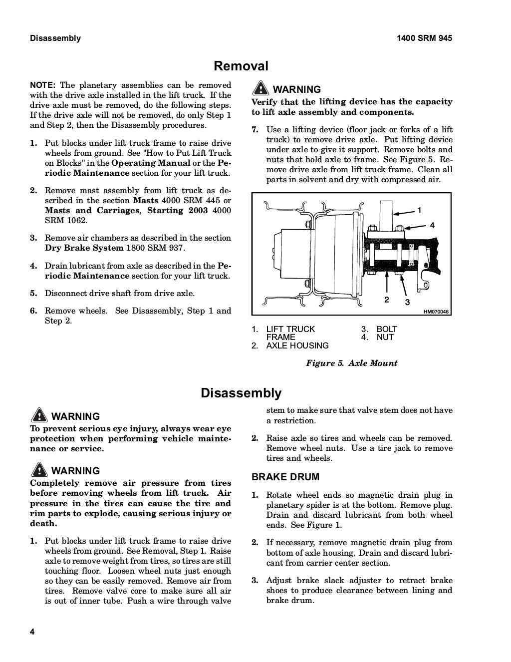 Hyster h007 (h190 hd) forklift service repair manual