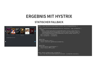 Hystrix in Action - Ein Weg zu robuster Software