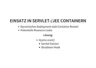 Hystrix in Action - Ein Weg zu robuster Software