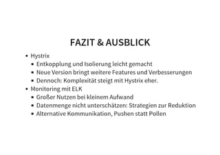 Hystrix in Action - Ein Weg zu robuster Software