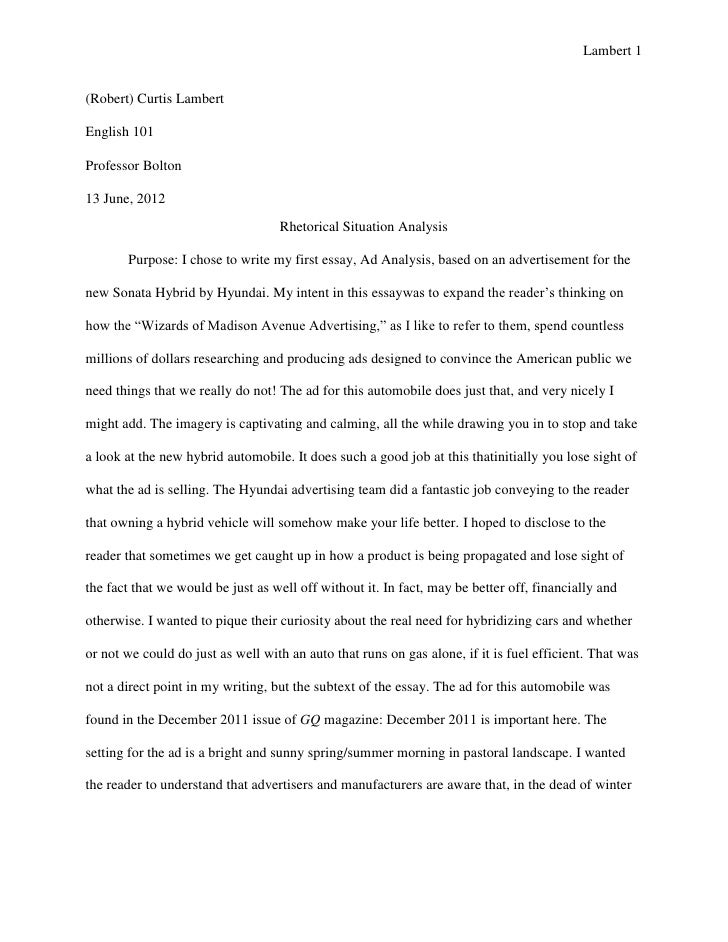 Article analysis essay