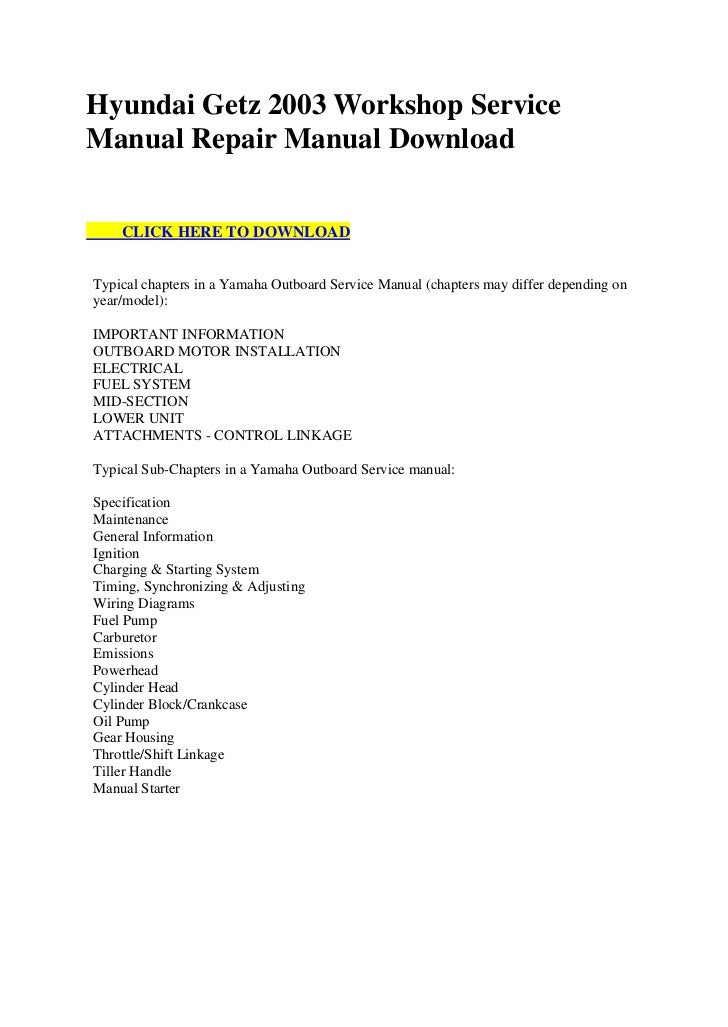 Wiring Diagram PDF: 2003 Hyundai Getz Wiring Diagram