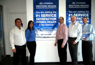 Hyundai Service Satisfaction Award – Visalia Hyundai CA - 1