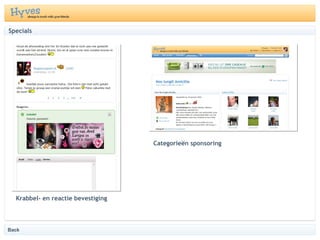 Specials Categorie?n sponsoring Krabbel- en reactie bevestiging Back 