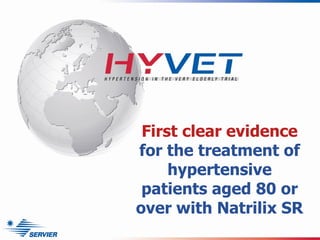 First clear evidence for the treatment of hypertensive patients aged 80 or over with Natrilix SR 