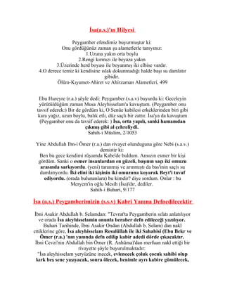 Hz. Isa Aleyhisselam Ve Mehdi