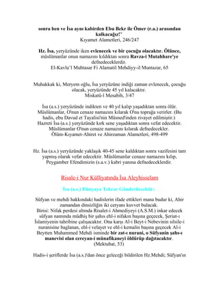 Hz. Isa Aleyhisselam Ve Mehdi