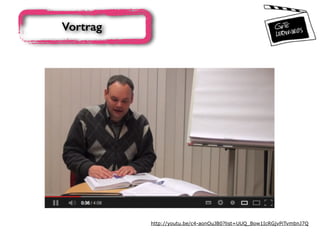 Vortrag
http://youtu.be/c4-aonOuJB0?list=UUQ_Bow1IcRGjvPiTvmbnJ7Q
 