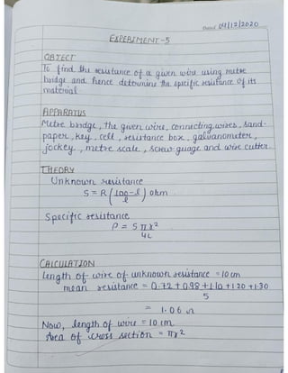 Cbse Class 12 Physics practical file/record 2021-22
