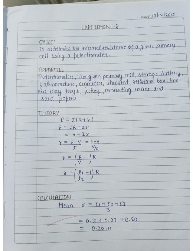 Cbse Class 12 Physics practical file/record 2021-22 | PDF
