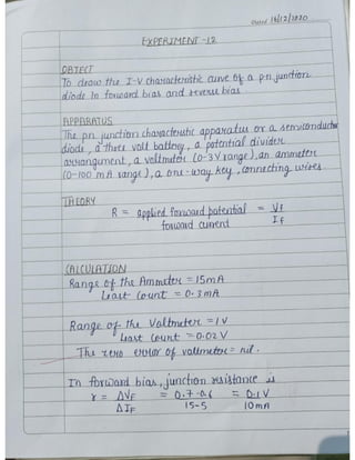 Cbse Class 12 Physics practical file/record 2021-22
