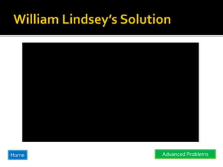 Home Advanced Problems
 