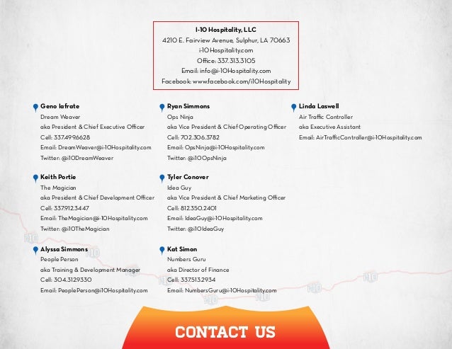 I 10 Hospitality Company Presentation