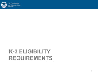 K-3 ELIGIBILITY
REQUIREMENTS
12
 