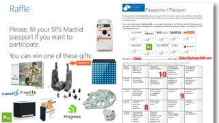 Please, fill your SPS Madrid
passport if you want to
participate.
You can win one of these gifts:
Raffle
10
9
8
Odor Odor@winterfell.com
 