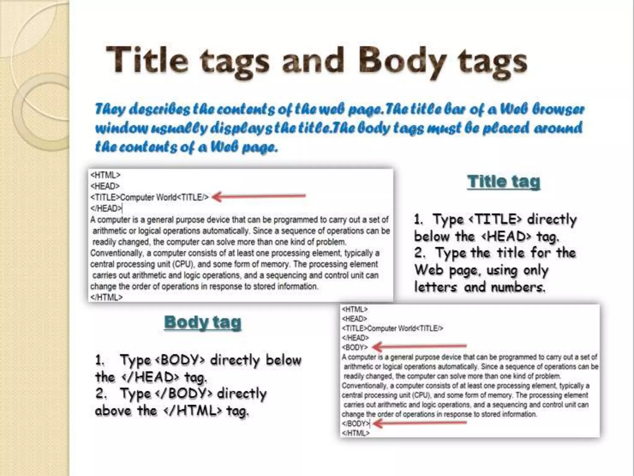 HTML PowerPoint Presentation