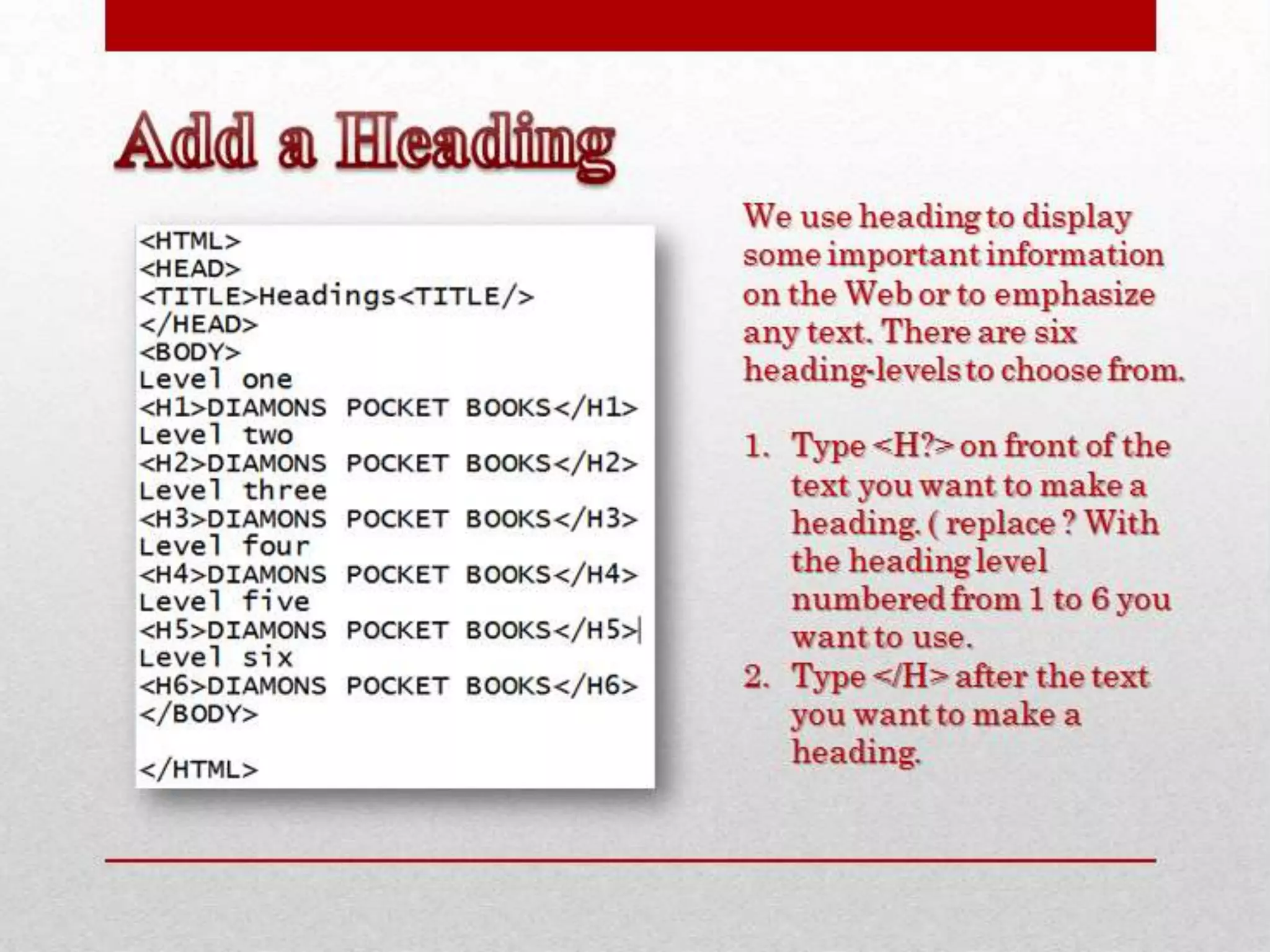 HTML PowerPoint Presentation