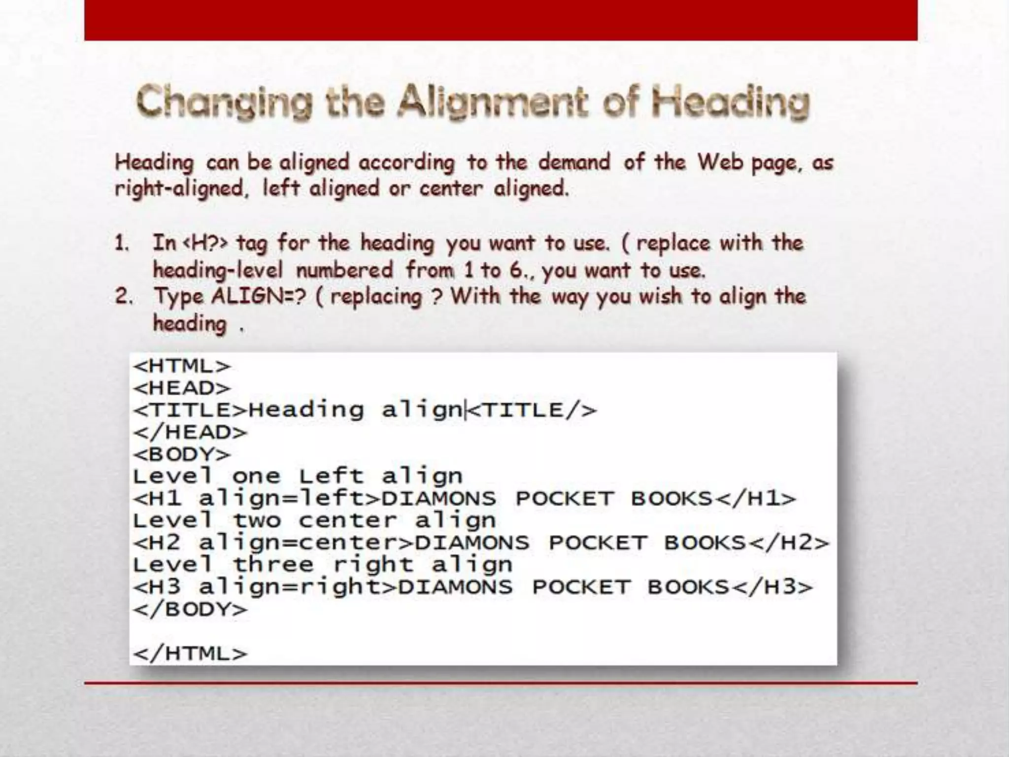 HTML PowerPoint Presentation