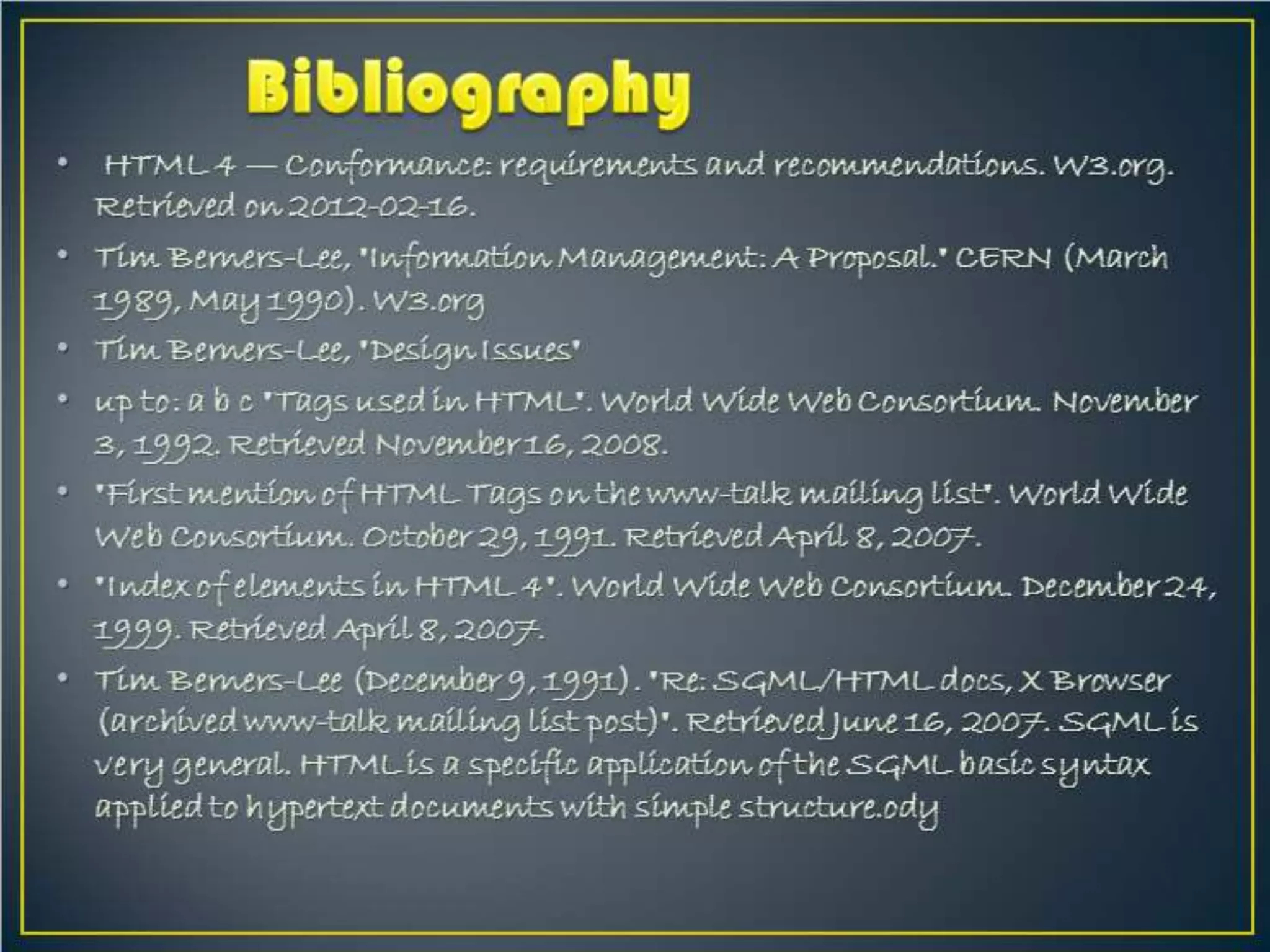 HTML PowerPoint Presentation