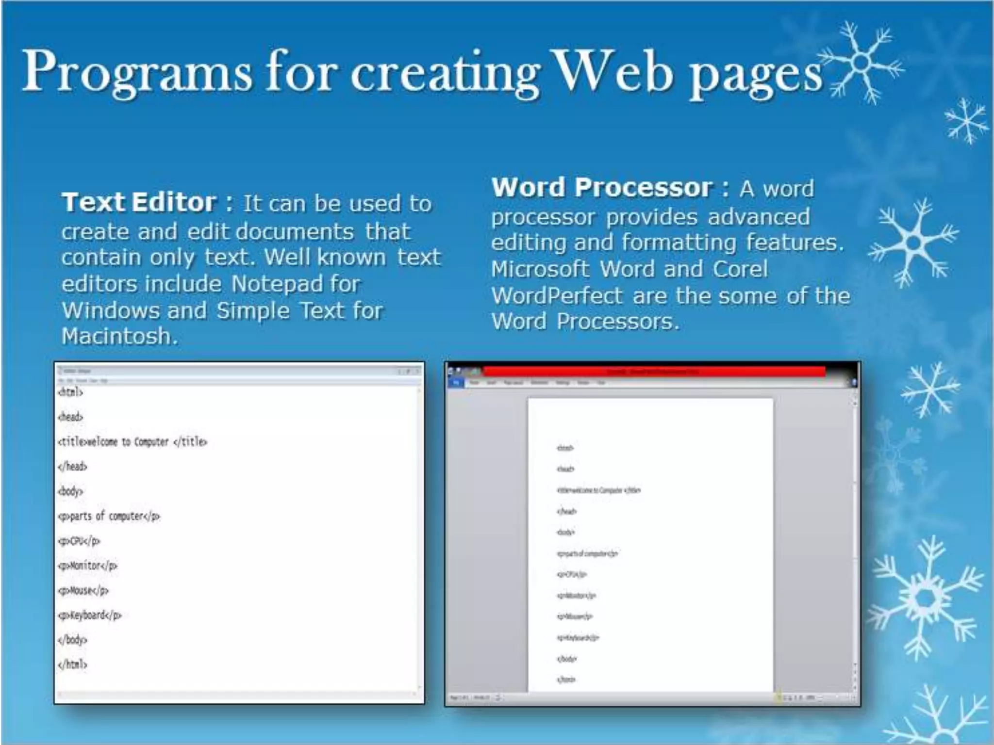 HTML PowerPoint Presentation