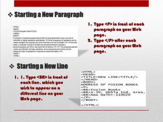 HTML PowerPoint Presentation | PPTX | Web Design and HTML | Internet