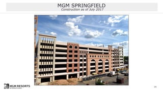 MGM SPRINGFIELD
Construction as of July 2017
24
 