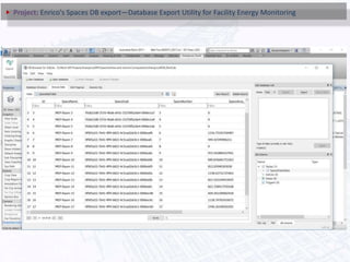 Project: Enrico's Spaces DB export—Database Export Utility for Facility Energy Monitoring
 
