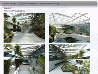 BIM USE:
Advanced Visualization
Project: Project: King Abdullah Medical City (Hospital Buildings)
 