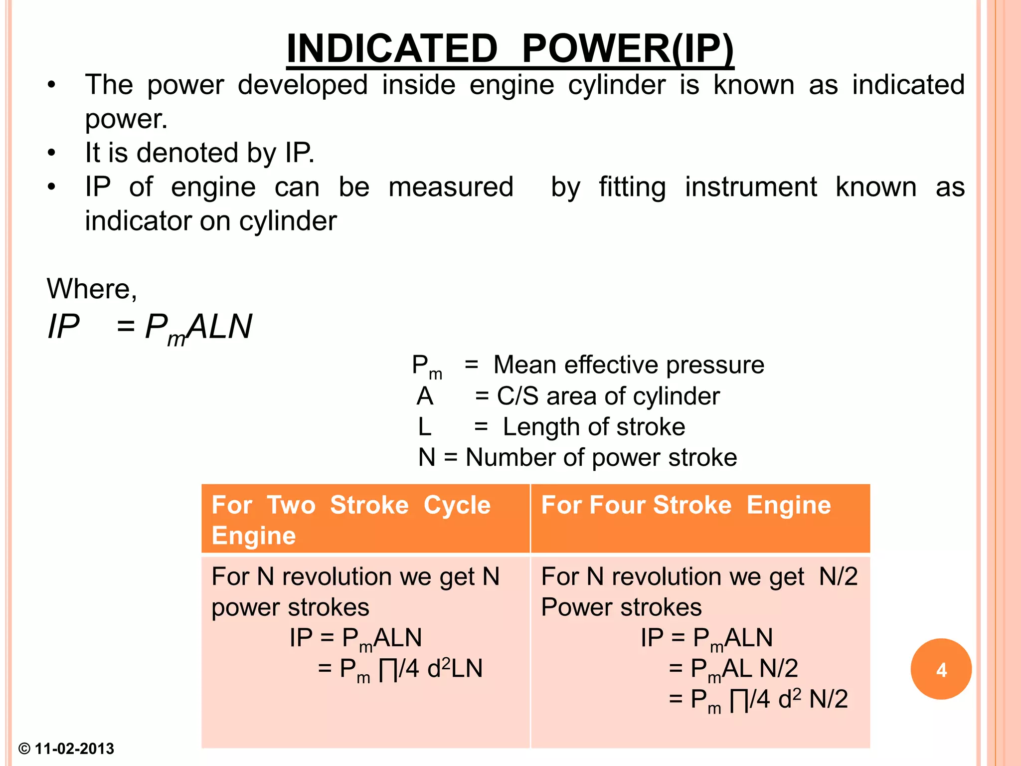 Ip Indicated Power I.c. Engine Testing and Pollution Control | PPTX