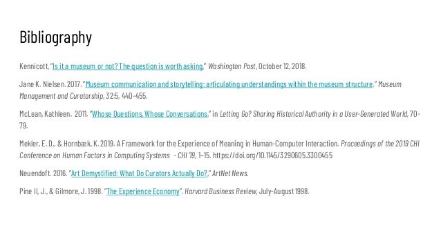 Bibliography
Kennicott, “Is it a museum or not? The question is worth asking,” Washington Post, October 12, 2018.
Jane K. ...