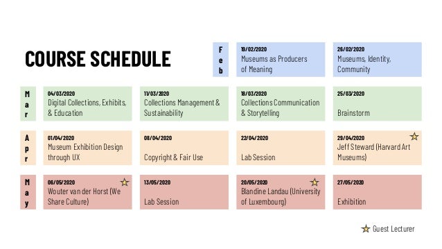04/03/2020
Digital Collections, Exhibits,
& Education
11/03/2020
Collections Management &
Sustainability
18/03/2020
Collec...