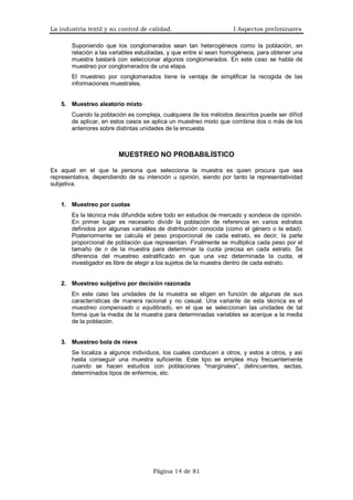 I. la industria textil y su control de calidad | PDF