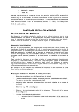 I. la industria textil y su control de calidad | PDF