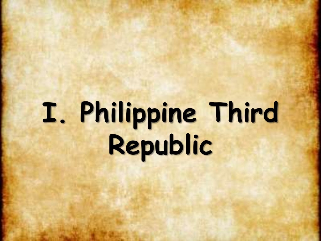 Philippine Third Republic