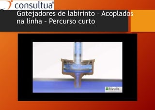 Gotejadores de labirinto – Acoplados
na linha – Percurso curto
 