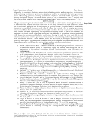 Governance Models in Higher Education Institutions (www.kiu.ac.ug) | PDF