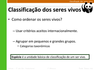 I.3 classificação seres vivos | PDF