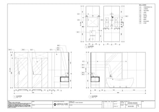 ELEVATION 3~5 TOILET DELUXE B I-4115
1 : 25
INTERIORS LANDSCAPE
ARCHITECTS
AIRMAS ASRI
06-04-2023
WORKING DRAWING
2520
(SUBJECT TO CHANGE)
250 300
ELEVATION
3 SCALE 1 : 25
410 265 195 440
CH=2400
3685
600
ELEVATION
4 SCALE 1 : 25
1190 1545
CH=2400
450
ELEVATION
5 SCALE 1 : 25
535
CH=2400
1000
600
20
CH=2400
1000
290
20
20
290
780
780
GL-2 HT-1
HT-1
HT-1
345
ST-2
SN-2
SN-6
950
1450
= HOMOGENEOUS TILE
HT
= LAMINATE
LA
WALL LEGEND
= PAINT
PT
=MIRROR
MR
=GLASS
GL
= WALLPAPER
WP
=FABRIC
FB
=METAL
MT
=SOLID WOOD
WD
=STONE
ST
2000
400
SN-10 SN-9
SN-3
SN-2
SN-3
SN-1
SN-5
SN-7
MR-1
90 725 90
450 535
125 200 415 125
200
ST-2
950
1450
(SUBJECT TO CHANGE)
750
 