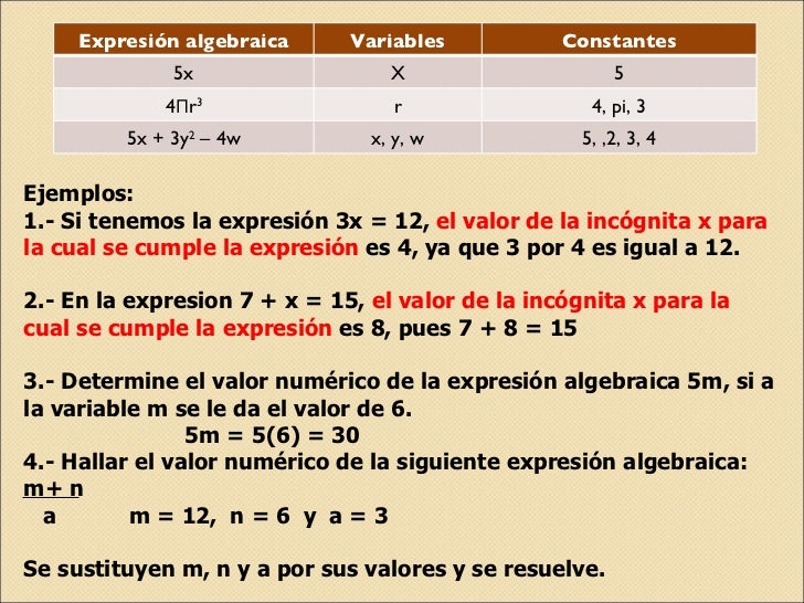 I.4 notacion algebraica