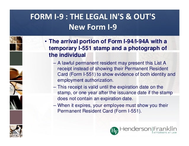 i 94 ins and out presentation form 94